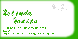 melinda hodits business card